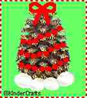 「Pine Cone Christmas Trees」を作る