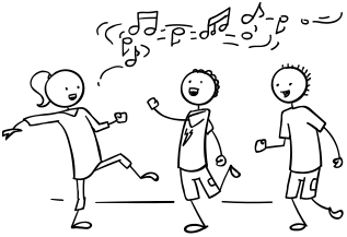「What Sports do you Play?」を歌う